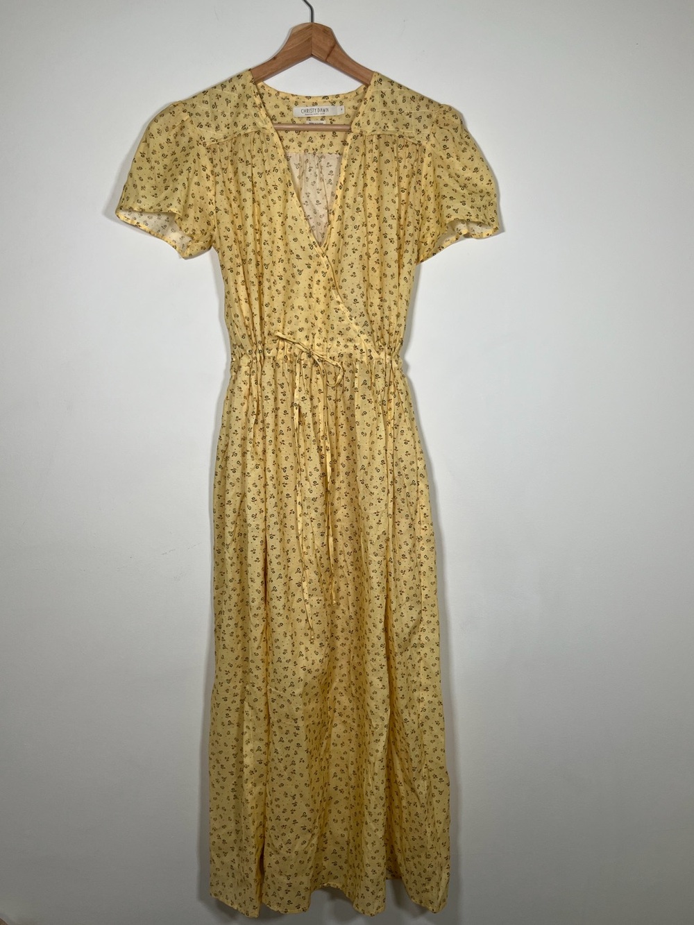 Christy Dawn The Dawn Dress In Golden Pollinator Midi Lightweight Cottagecore - Picture 6 of 9